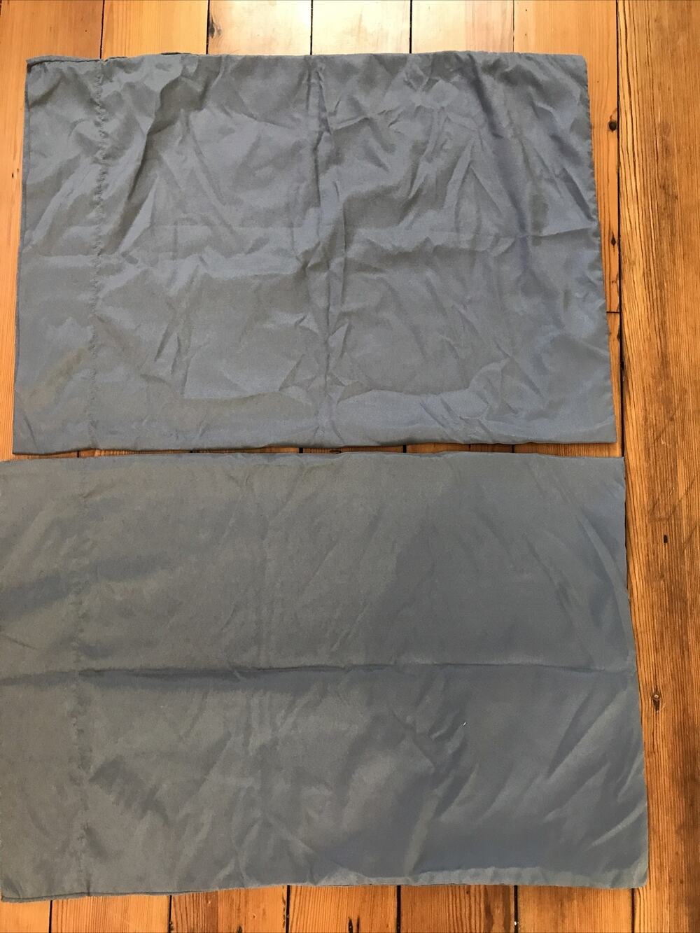 Set Pair 2 Dark Gray Standard Size Wrinkle Free Microfiber Blend Pillowcases